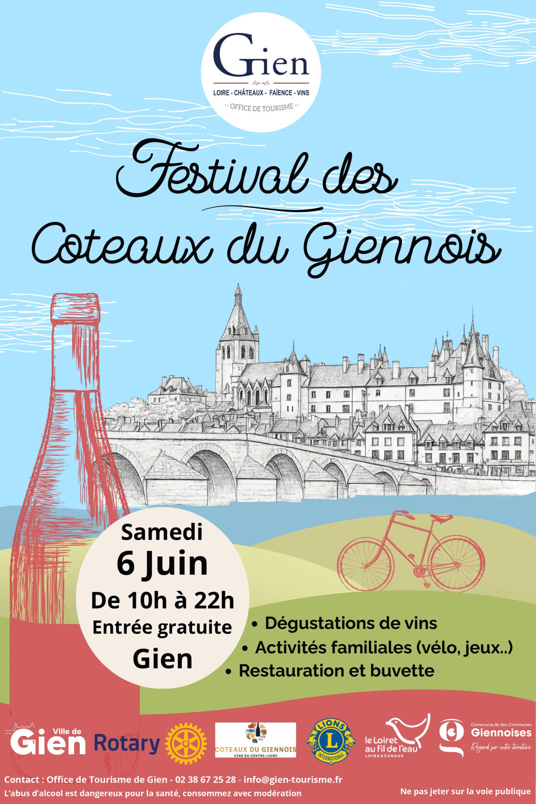 Affiche Festival Com digital ville de Gien